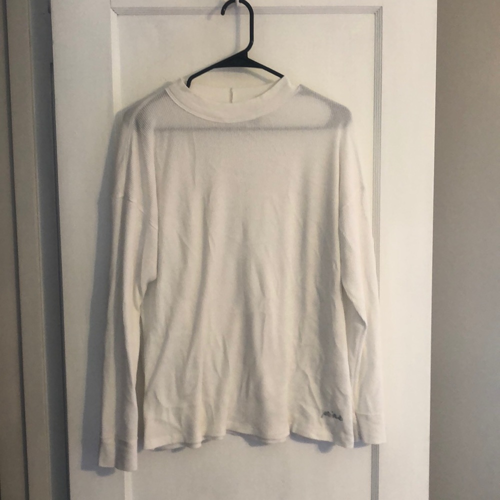 Victoria’s Secret Pink white waffle long sleeve